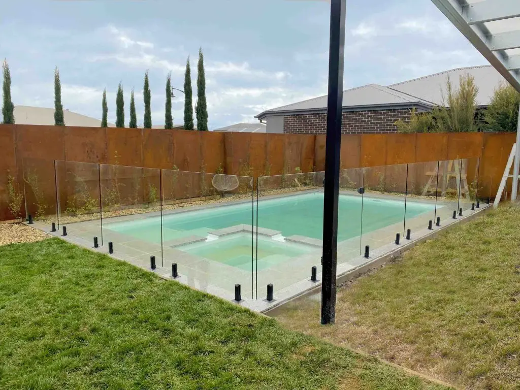 frameless glass pool fence geelong